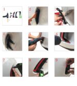 Πλαινά Πτερύγια Πισινού Προφυλακτήρα Για Mercedes-Benz  A-Class W177 Hatchback Με Amg Line Προφυλακτήρα Γυαλιστερό Μαύρο 2 Τεμάχια - Image 2