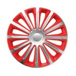 Τάσια Τροχών Αυτοκινήτου 15 Cbx 101386 Ασημί & Κόκκινο CBX 4 Τεμάχια