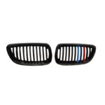Καρδιές Μάσκας Για Bmw 3 Ε92 Ε93 06-11 Tri-color Με Μονή Γρίλια  Μαύρο Γυαλιστερό 2 Τεμάχια