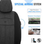 Καλύμματα Αυτοκινήτου Otom Smart Design Universal Ύφασμα  Δερματίνη Σετ Εμπρός  Πίσω 11 Τεμαχίων Μαύρο SLΤSΜΤ101-ΝΖ - Image 4