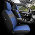 Καλύμματα Αυτοκινήτου Otom Smart Design Universal Ύφασμα  Δερματίνη Σετ Εμπρός  Πίσω 11 Τεμαχίων Μαύρο  Μπλε SLTSMT104-NZ - Image 2