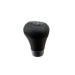 Πόμολο Λεβιέ Ταχυτήτων Bmw Με 5 Ταχύτητες Δερματίνη Μαύρο  Ασημί - Image 2