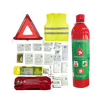 Σετ Ασφαλείας Αυτοκινήτου  Σετ ΚΤΕΟ ADVANCED 4 Τεμάχια Τρίγωνο Φαρμακείο Πυροσβεστήρας 1L Γιλέκο Κίτρινο Auto GS 99349