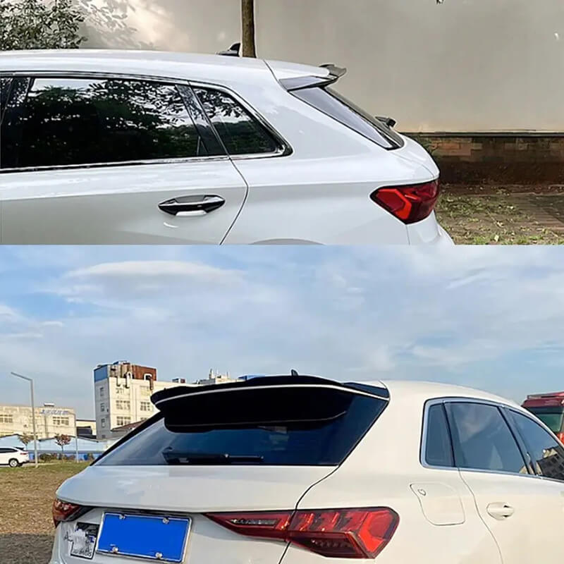 Αεροτομή Οροφής Για Audi A3 8Y Sportsback 2020+ S3 Look Μαύρο Γυαλιστερό Από Abs Πλαστικό - Image 4