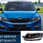 Μπροστινά Φανάρια Set Για Skoda Octavia mk3 2014-2017 DRL Μαύρα Carner