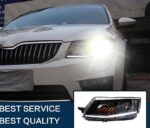 Μπροστινά Φανάρια Set Για Skoda Octavia mk3 2014-2017 DRL Μαύρα Carner - Image 2