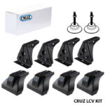 Πόδια  Άκρα Για Μπάρες & Σχάρες Οροφής CRUZ LCV 934-451 Για Ford Transit Courier 2023+ Σετ 6 Τεμάχια (4+2V)