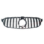 Μάσκα Για Mercedes-Benz C-Class W205 Facelift 18-21 GT Amg Panamericana Look Μαύρο 1 Τεμάχιο