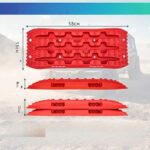 Αντιολισθητικά Βοηθητικά Πέδιλα Πρόσφυσης Anti-Skid Pads Κόκκινα Πλαστικά 58x33cm 2 Τεμάχια - Image 3