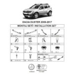 Βάσεις Πλαινών Σκαλοπατιών (Alm-Sr-Rl-Ln-Da) Για Dacia Duster 2010-2018 Suv Hs