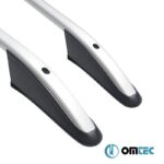 Μπάρες Οροφής Railing Για Fiat Doblo 2010-2021 MVN 263  Opel Combo 2011-2018 MVN IV Ασημί 2 Τεμάχια - Image 3