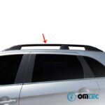 Μπάρες Οροφής Railing Για Mercedes-Benz Citan 2013-2021 MVN W415 Renault Kangoo 2008-2021 MVN FC Μαύρες 2 Τεμάχια - Image 2