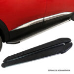 Πλαινά Σκαλοπάτια Με Βάσεις Για Suzuki SX4 S-Cross 2017-2021  Sx4 S-Cross 2021- APA Silver 183cm 2 Τεμάχια Αλουμινίου