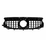 Μάσκα Για Mercedes-Benz GLA H247 Facelift 24+ Panamericana Look Γυαλιστερή Μαύρη 1 Τεμάχιο