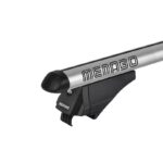 Μπάρες Οροφής Αλουμινίου Universal Menabo Tiger XL 132cm Railing System Σετ Με Πόδια Και Κλειδαριά Ασημί 2 Τεμάχια - Image 3