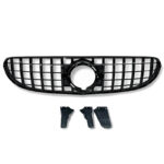 Μάσκα Για Mercedes-Benz GLC-Class X253 19+ Facelift Standard Προφυλακτήρα GT Panamericana Design Γυαλιστερή Μαύρη - Image 3