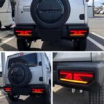 Πισινά Φανάρια Set Για Suzuki Jimny IV 18- Led Bar Dynamic Φλας Smoke VLand - Image 2