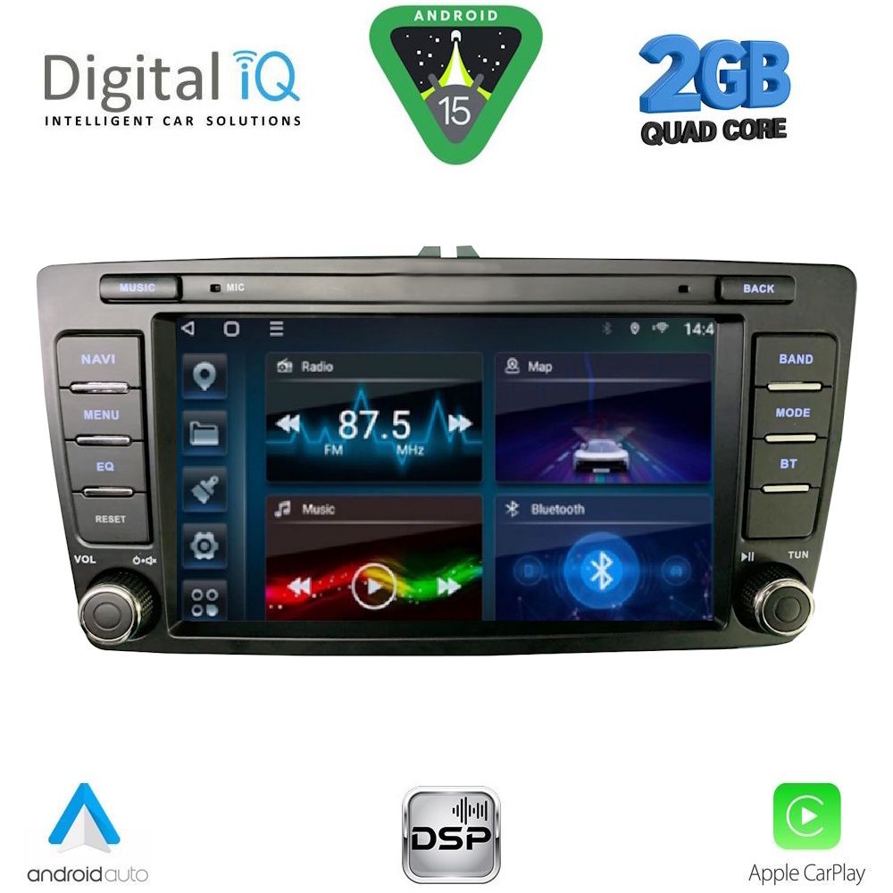 DIGITAL IQ BLD 005_CPA (8" DECK) MULTIMEDIA for SKODA OCTAVIA mod. 2005-2012