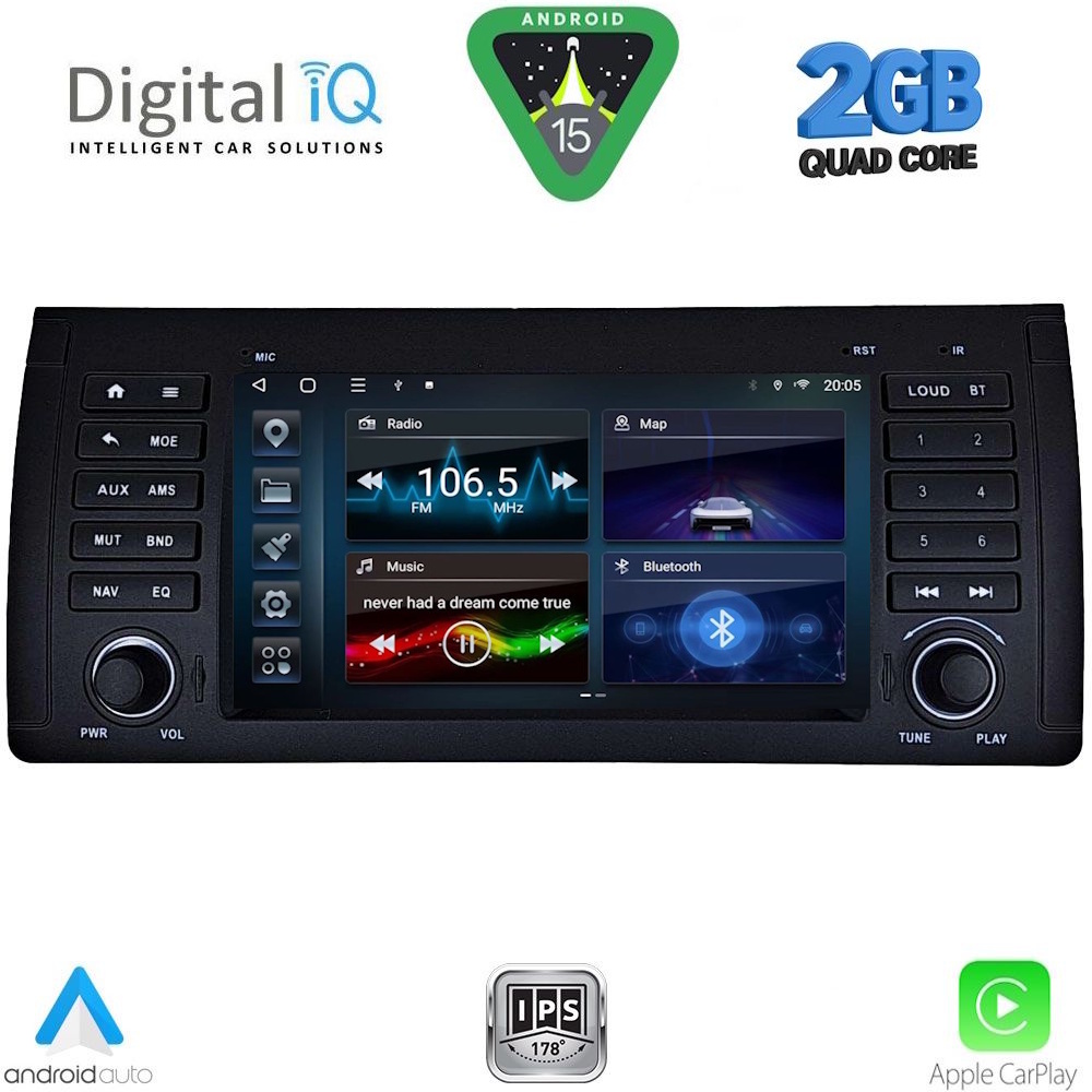 DIGITAL IQ BLD 085_CPA (7" DECK) MULTIMEDIA SYSTEM for BMW S.5-X5 (E38-39-53) mod. 1998-2005