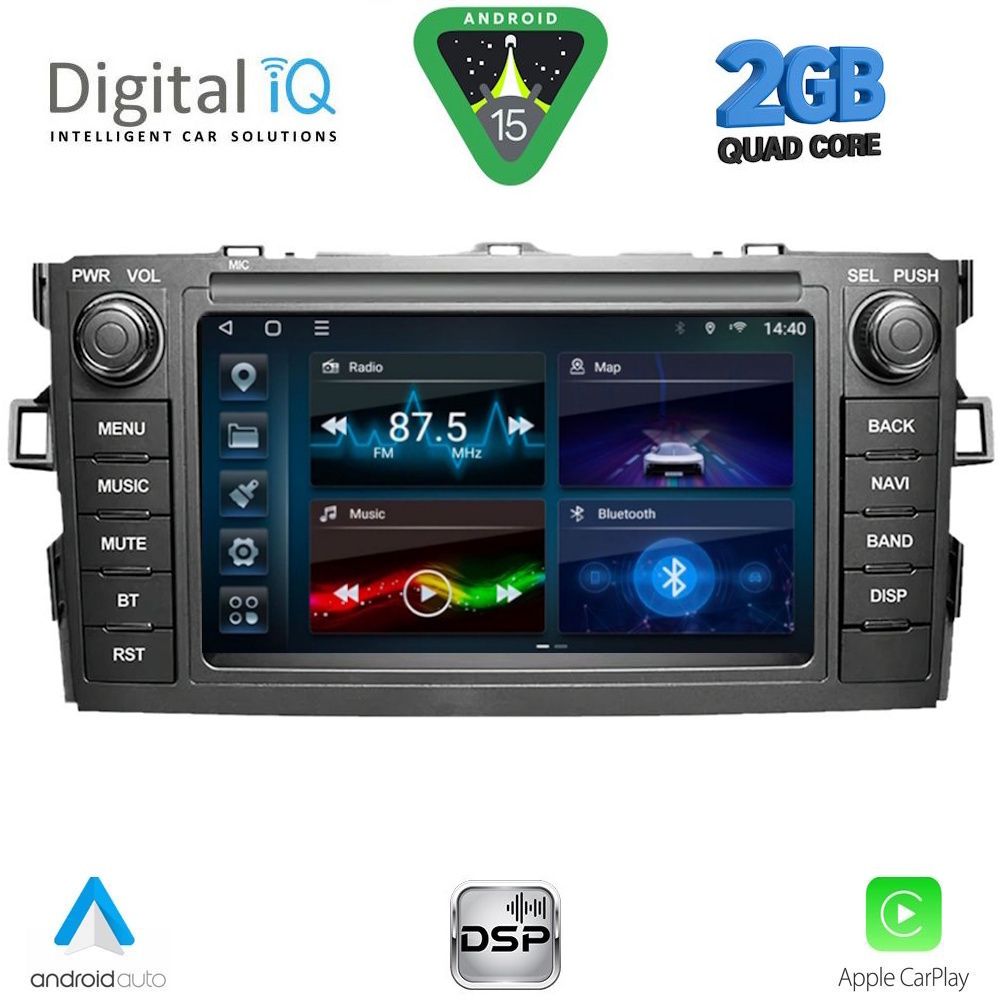 DIGITAL IQ BLD 228_CPA (7" DECK) MULTIMEDIA OEM for TOYOTA AURIS mod. 2007-2012