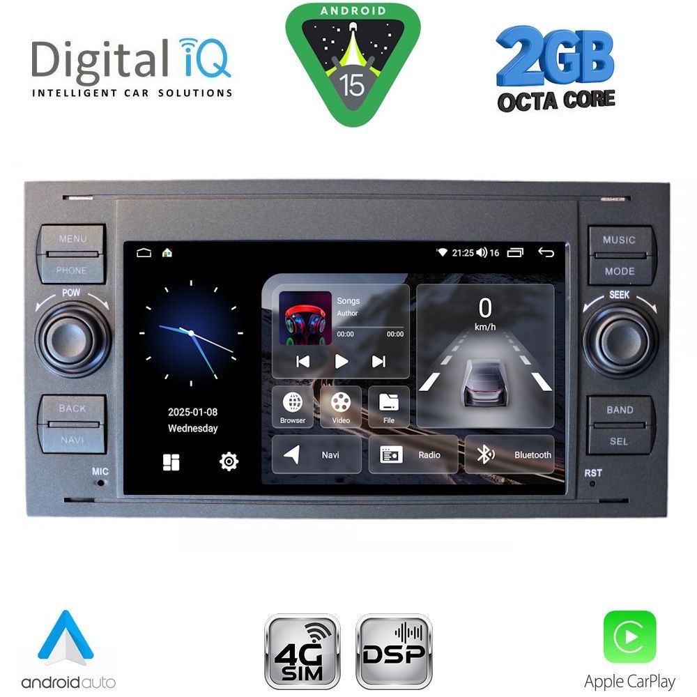 DIGITAL IQ BLF 302B_CPA (7" DECK) MULTIMEDIA SYSTEM for FORD mod. 2004-2008