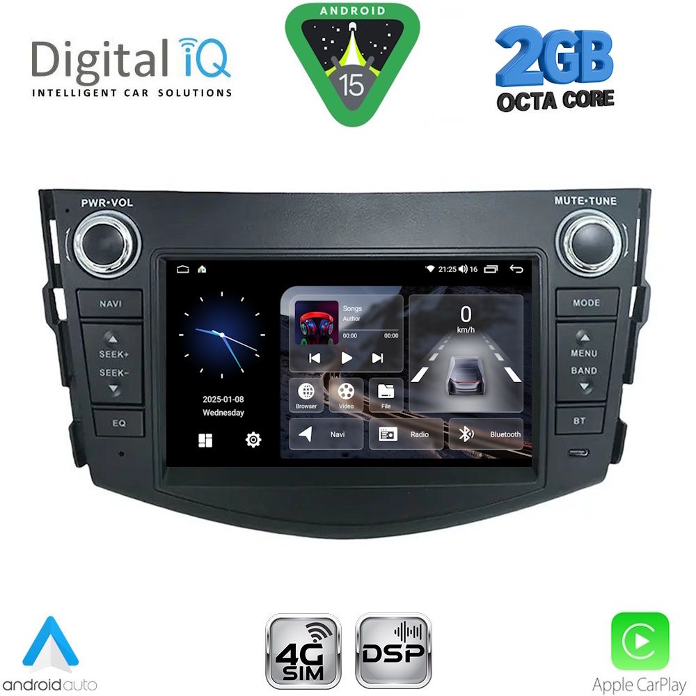 DIGITAL IQ BLF 317_CPA (7" DECK) MULTIMEDIA OEM for TOYOTA RAV 4 mod. 2006-2012