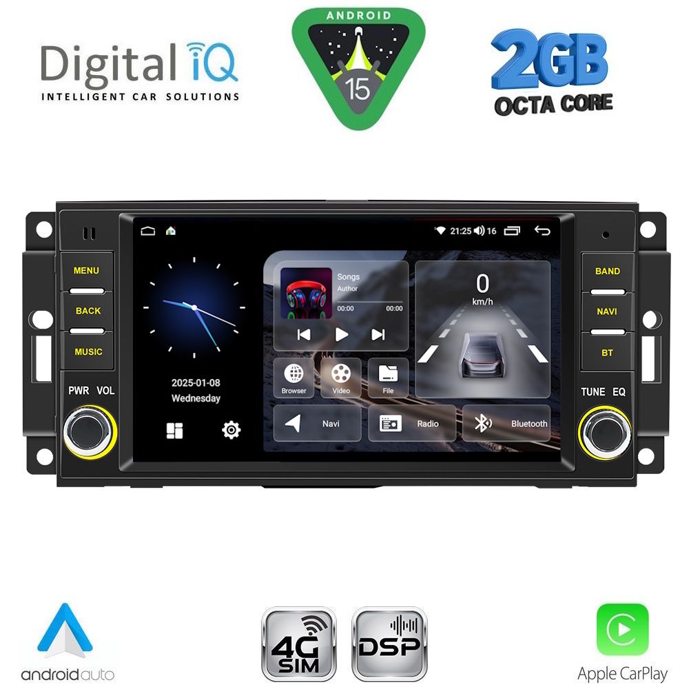 DIGITAL IQ BLF 324_CPA (7” DECK) MULTIMEDIA SYSTEM for JEEP ALL mod. 2005-2018