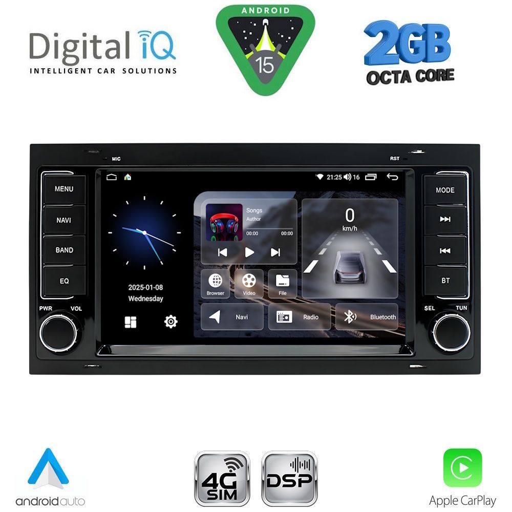 DIGITAL IQ BLF 342_CPA (7” DECK) MULTIMEDIA SYSTEM for VW TOUAREG mod. 2003-2011