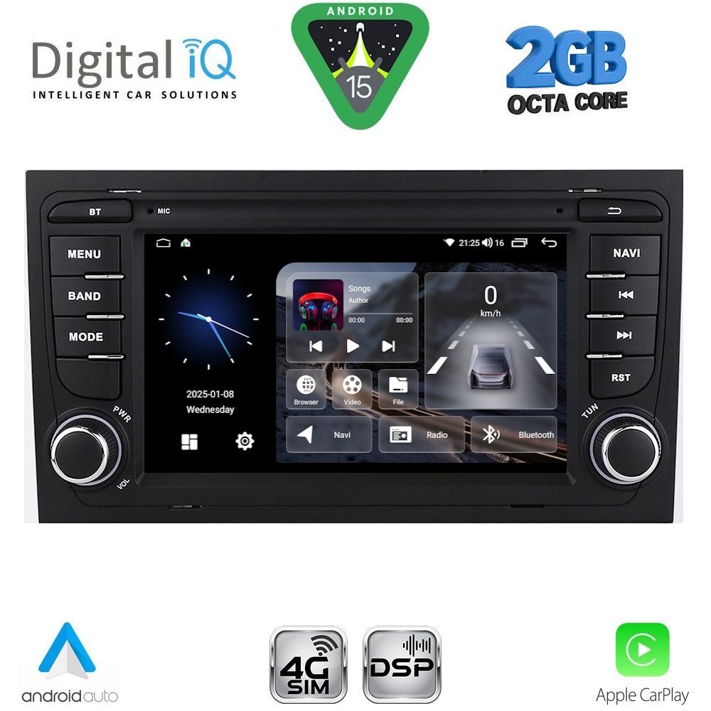 DIGITAL IQ BLF 350_CPA (7" DECK) MULTIMEDIA OEM for AUDI A4 mod. 2002-2008
