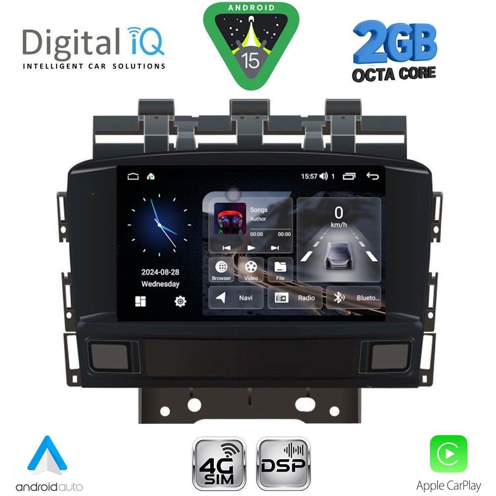 DIGITAL IQ BLF 372_CPA (8" DECK) MULTIMEDIA SYSTEM for OPEL ASTRA J mod. 2010-2016