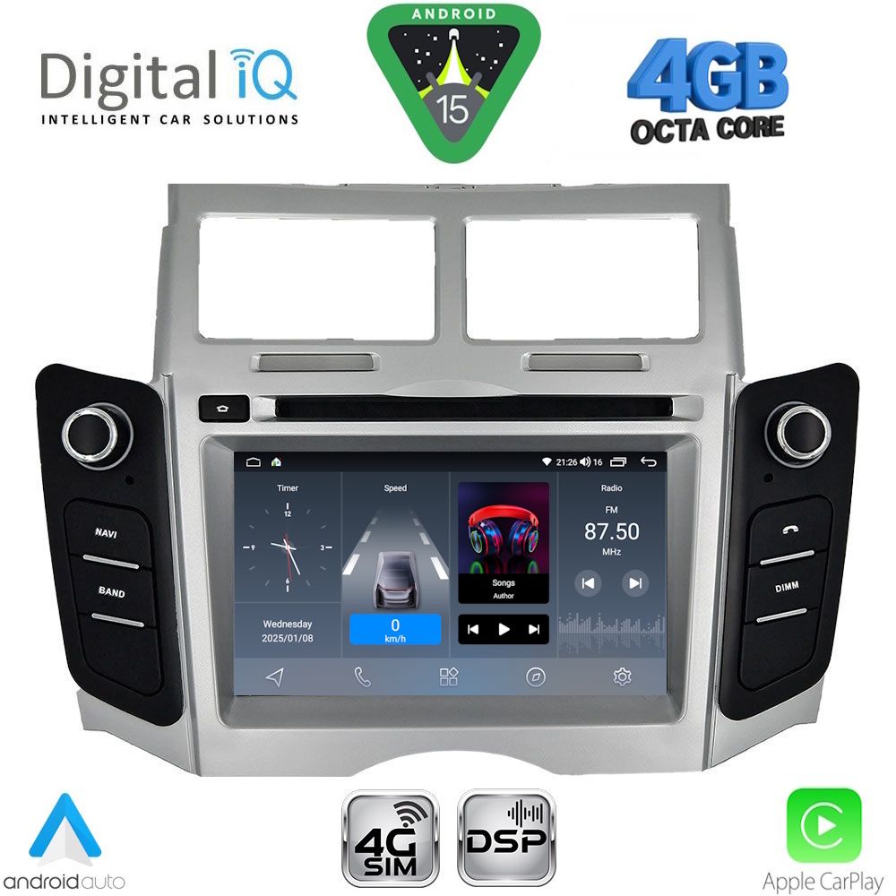 DIGITAL IQ BLG 429_CPA (7″ DECK) MULTIMEDIA OEM for TOYOTA YARIS mod. 2006-2011
