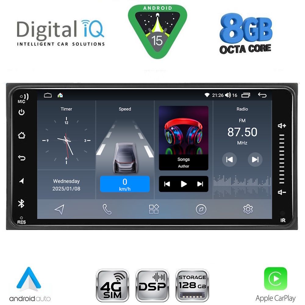 DIGITAL IQ BLM 562_CPA (7" DECK) MULTIMEDIA OEM for TOYOTA ALL (200mm)