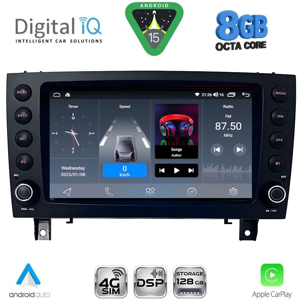 DIGITAL IQ BLM 796_CPA (8" DECK) MULTIMEDIA OEM for MERCEDES SLK (R171) mod. 2004-2010
