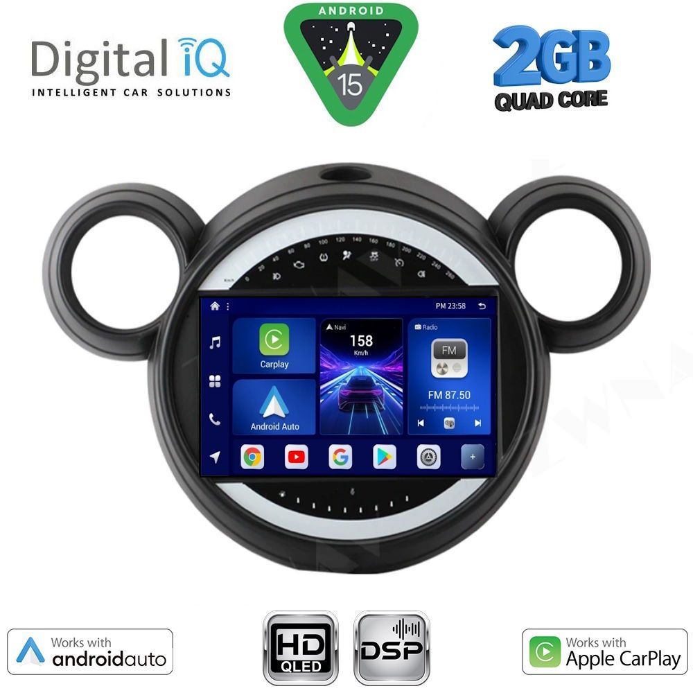 DIGITAL IQ BXC 3065_CPAA (9inc) MULTIMEDIA TABLET for MINI COUNTRYMAN (R60) mod. 2010-2016 - PACEMAN (R61) mod. 2013-2016