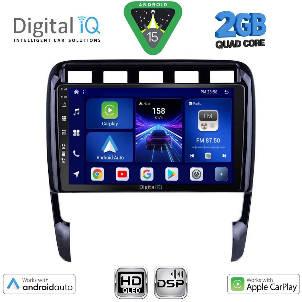 DIGITAL IQ BXC 3535_CPAA (9inc) MULTIMEDIA TABLET for PORSCHE CAYENNE mod. 2002-2011