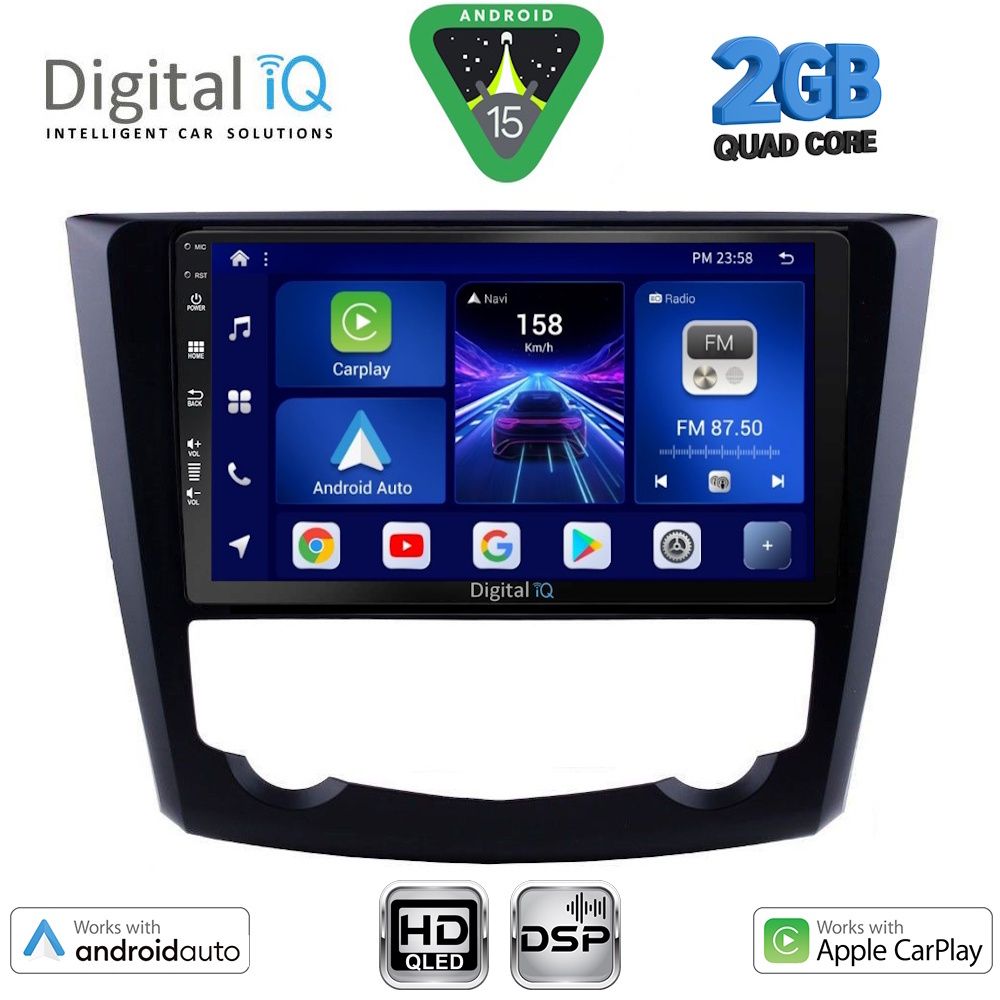 DIGITAL IQ BXC 3549_CPAA (9inc) MULTIMEDIA TABLET for RENAULT KADJAR mod. 2015-2022