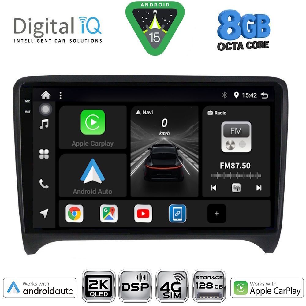 DIGITAL IQ BXF 11009_CPAA (9inc) MULTIMEDIA TABLET for AUDI TT mod. 2007-2015