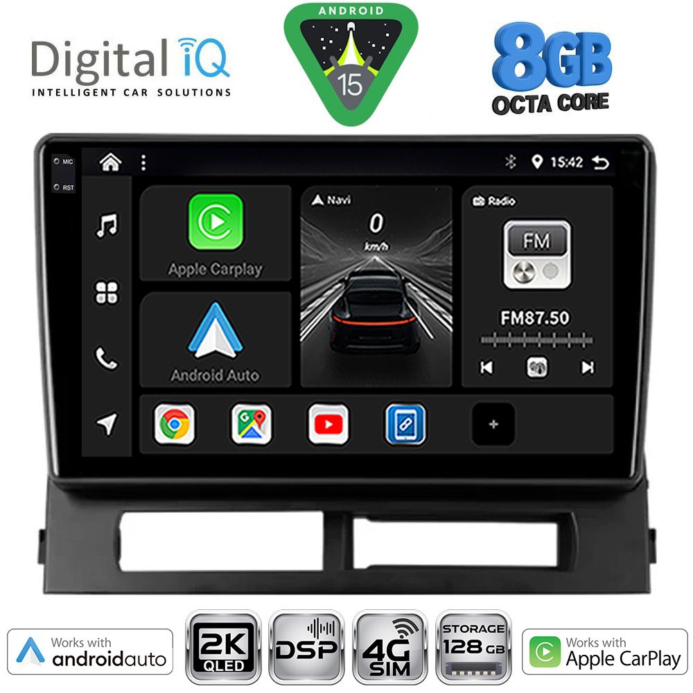 DIGITAL IQ BXF 11728DASH_CPAA (9inc) MULTIMEDIA TABLET for TOYOTA PRIUS mod. 2003-2009 (Supports Original Clima-HYBRID)