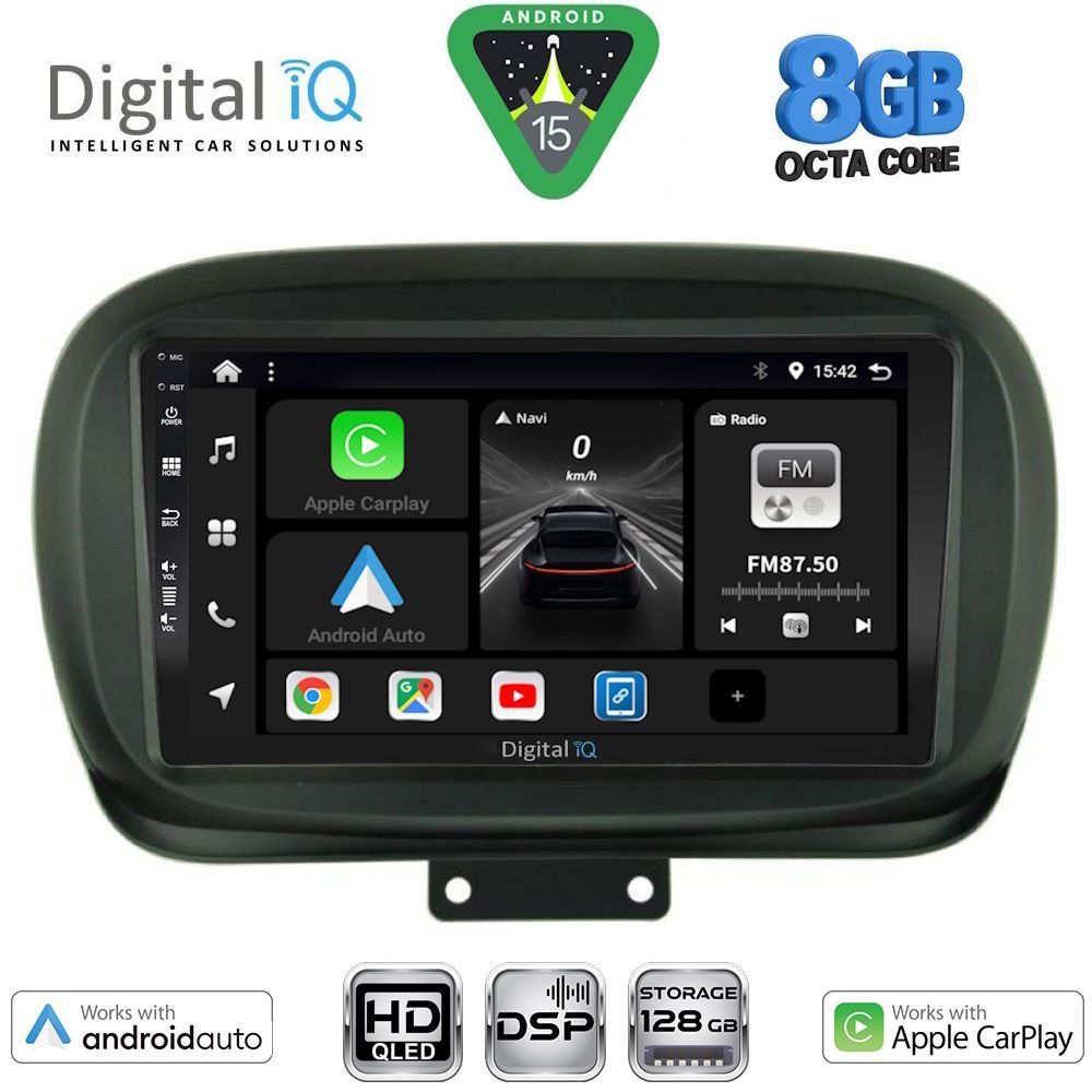 DIGITAL IQ BXF 7134_CPAA (9inc) MULTIMEDIA TABLET for FIAT 500Χ mod. 2014-2024