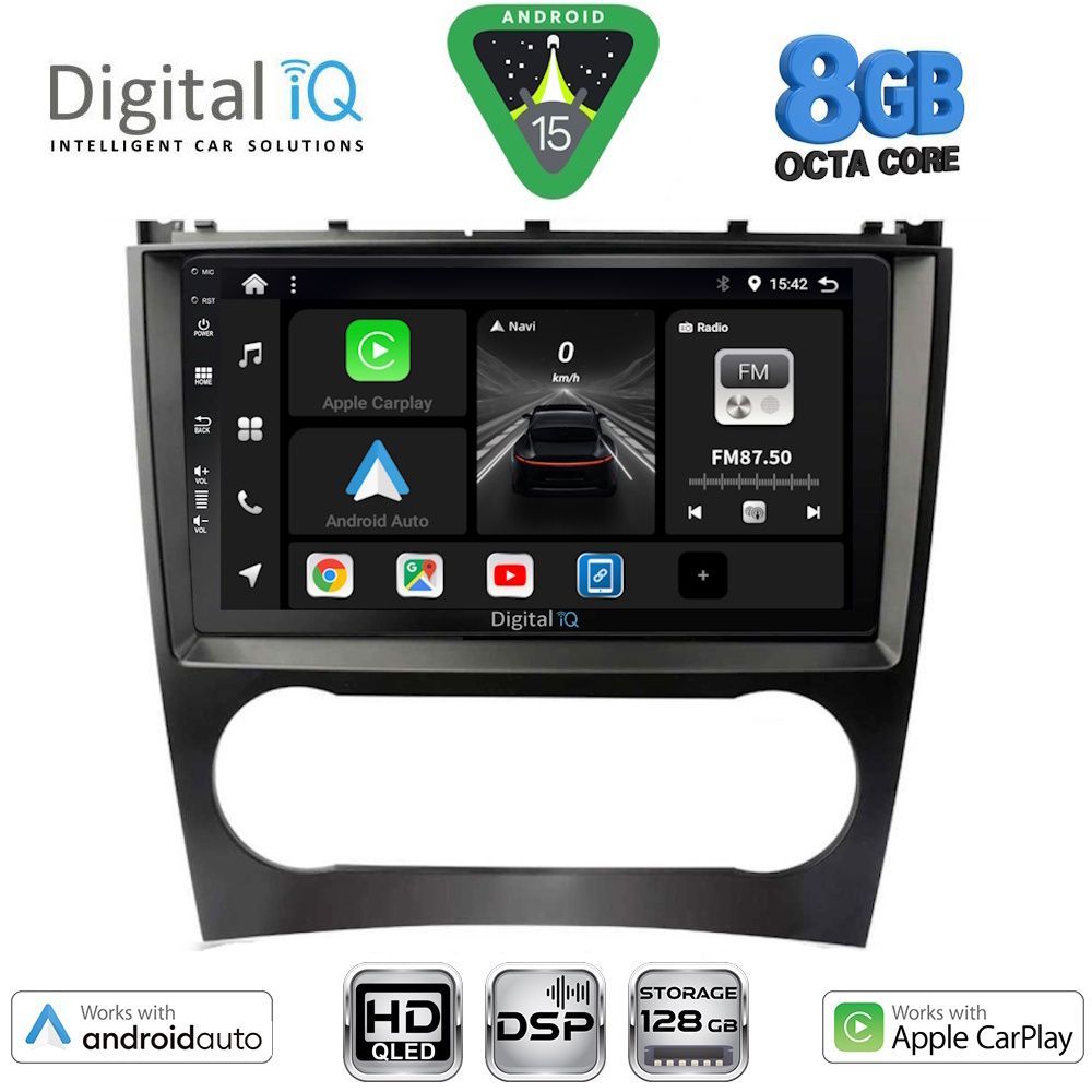 DIGITAL IQ BXF 7404_CPAA (9inc) MULTIMEDIA TABLET for MERCEDES C – CLK (W203-209) mod. 2004-2008