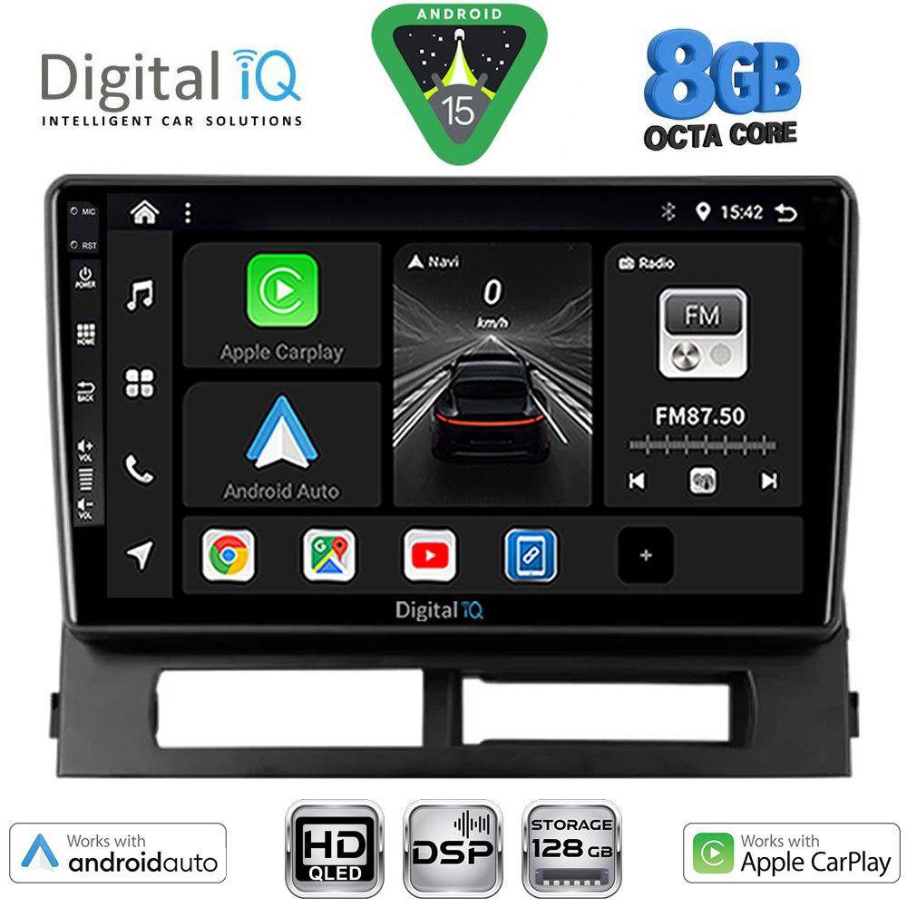 DIGITAL IQ BXF 7728DASH_CPAA (9inc) MULTIMEDIA TABLET for TOYOTA PRIUS mod. 2003-2009 (Supports Original Clima-HYBRID)