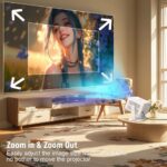 TOPLEO TP350 NTV PORTABLE 1080P LED 650 ANSI SMART PROJECTOR - Image 5