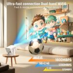 TOPLEO TP350 NTV PORTABLE 1080P LED 650 ANSI SMART PROJECTOR - Image 3