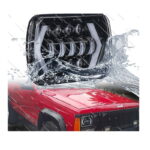 ΖΕΥΓΑΡΙ ΦΑΝΑΡΙΑ LED HIGH-LOW ΜΕ 2 ΣΚΑΛΕΣ ARROW ANGEL EYES DRL & ΦΛΑΣ 60W 09-30V LEDEVO LD21WL129 - Image 2