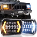 ΖΕΥΓΑΡΙ ΦΑΝΑΡΙΑ LED HIGH-LOW ΜΕ 2 ΣΚΑΛΕΣ ARROW ANGEL EYES DRL & ΦΛΑΣ 60W 09-30V LEDEVO LD21WL129