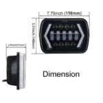 ΖΕΥΓΑΡΙ ΦΑΝΑΡΙΑ LED HIGH-LOW ΜΕ 2 ΣΚΑΛΕΣ ARROW ANGEL EYES DRL & ΦΛΑΣ 60W 09-30V LEDEVO LD21WL129 - Image 4