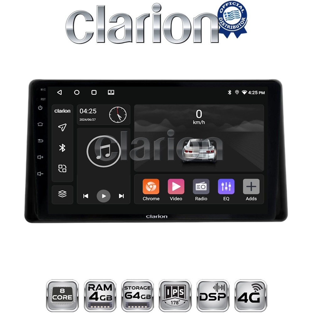 CLARION GL72580 Οθόνη OEM Multimedia Αυτοκινήτου για Toyota Raize 2020 > (CarPlay/AndroidAuto/BT/GPS/WIFI/GPRS)