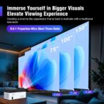 TOPLEO HY450 PORTABLE 1080P LED 900 ANSI SMART PROJECTOR - Image 5