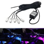 Interior Ambient Fiber Optic Lights LED RGB Color Application Car Audio Control