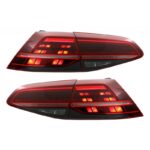 LED Πίσω φανάρια VW Golf VII 7 Facelift VW Golf 7.5 R Look Dynamic Dark Red Smoke - Image 4